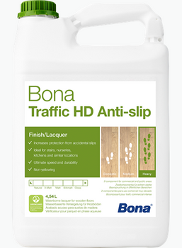 BONA TRAFFIC HD ANTI SLIP 4.95L + BONA TRAFFIC HD® HARDENER